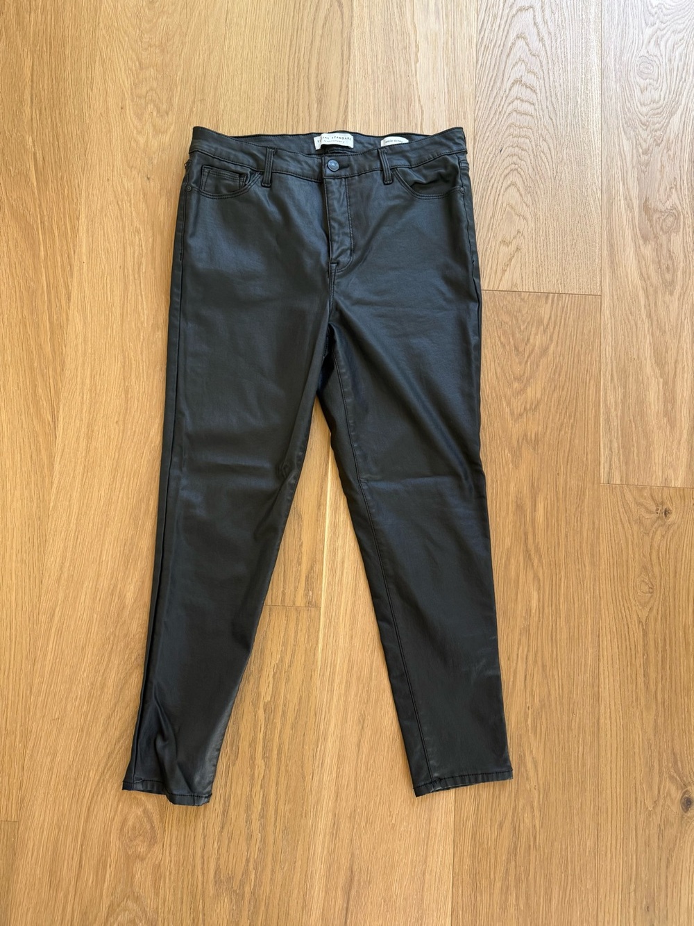 Social Standard by Sanctuary Black Coated Ankle Skinny Jeans Sz. 14
